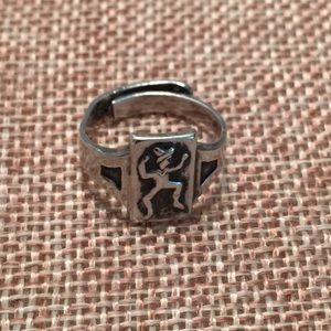 Brownie Scout Rare Vintage Sterling Silver Ring